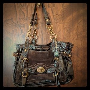 Brown Coach Shoulder Bag